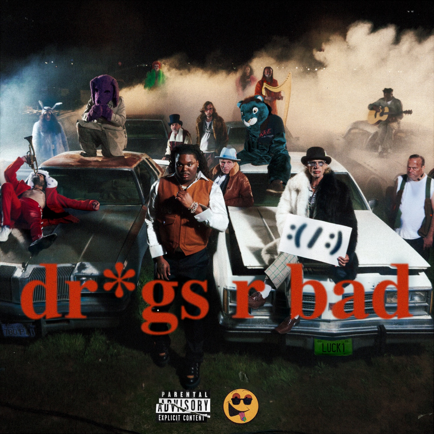 LUCKI DR*GS R BAD album cover art, released May 2025 via EMPIRE.